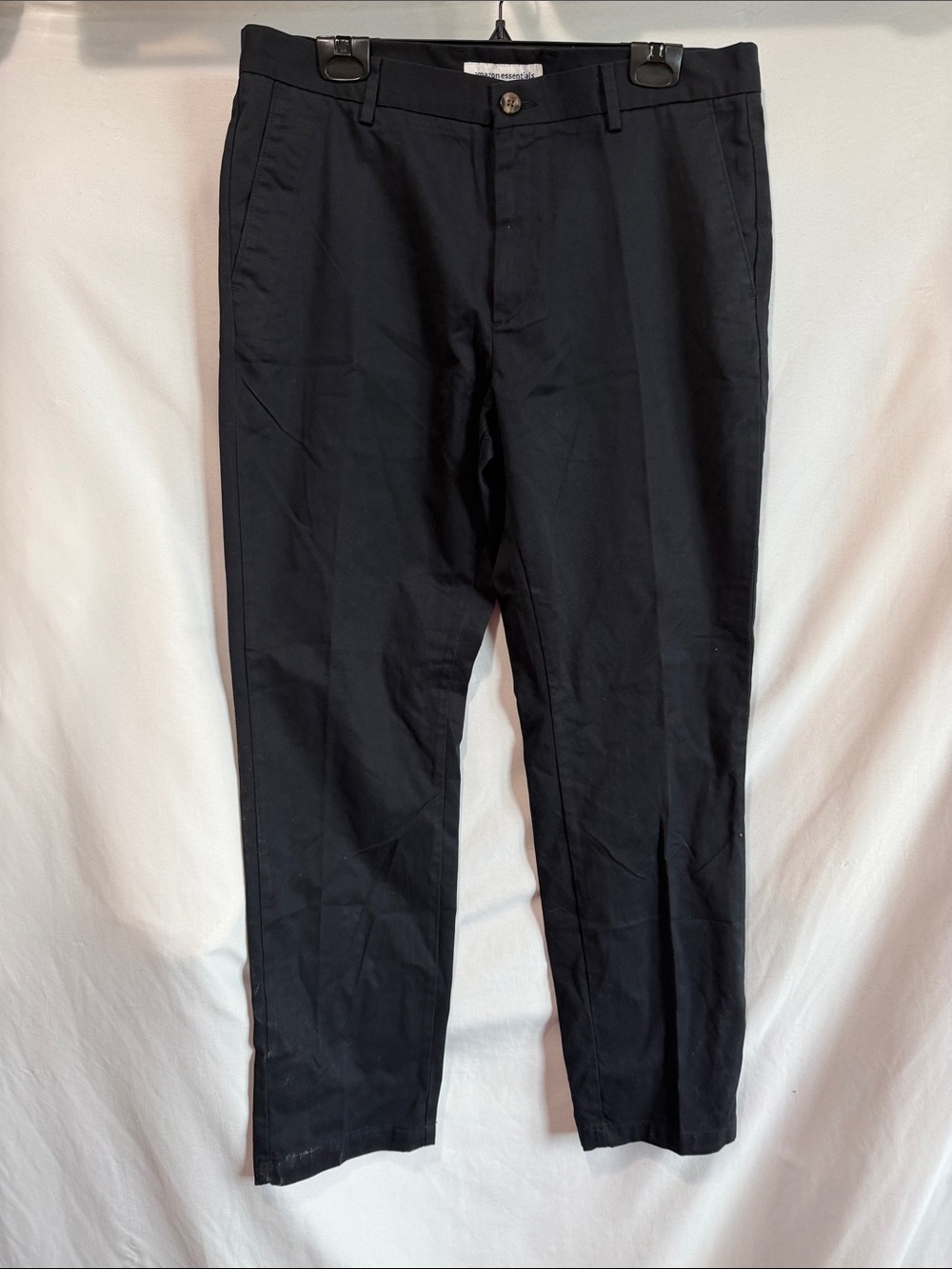 Amazon Essentials Men's Black Dress Pants - Straight Leg